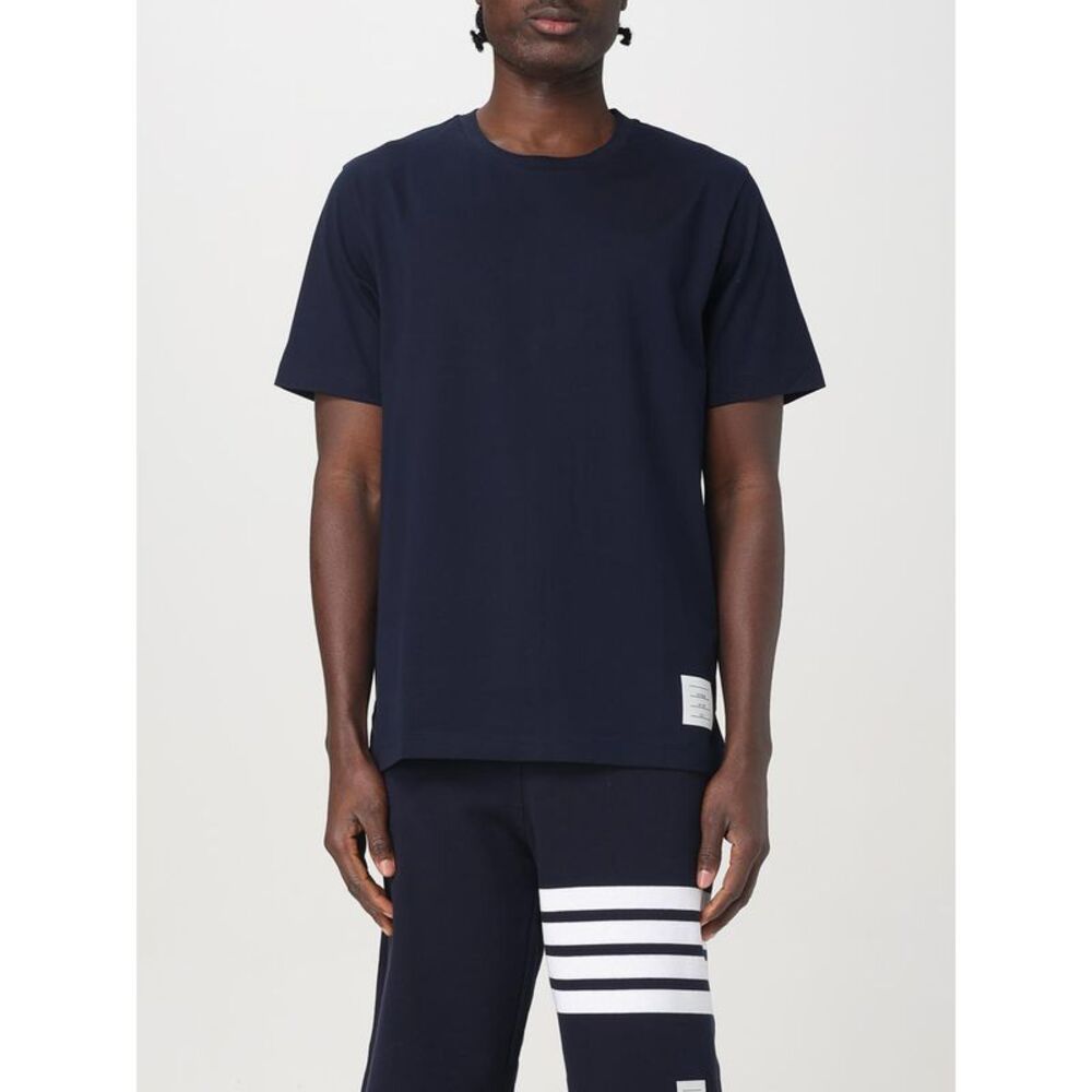 Thom Browne Men Cotton T-Shirt With Logo Thom Browne